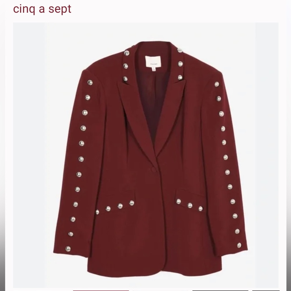 Cinq a Sept Dive Jacket BNWT in Red Dahlia Size 6